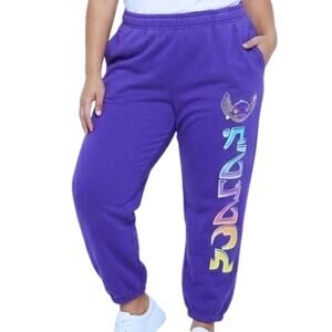 Disney Lilo and Stitch Purple Sweatpants Disneyland Park Size 1X / XL NEW Tags